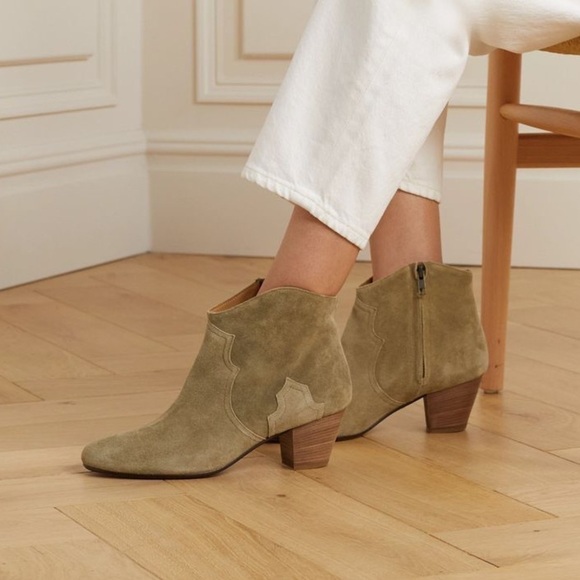Isabel Marant Shoes - SABEL MARANT Dicker Suede Ankle Boots